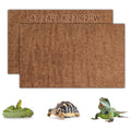 Hamiledyi Reptile Carpet Natural Coconut Fiber Tortoise Carpet Mats for Pet Terrarium Liner Reptile Supplies for Lizard Snake Chameleon Turtle Bedding Bunny Rabbit Mat (2 x Sheets) - size: 2 Packs/47.2 x 23.6 Inch