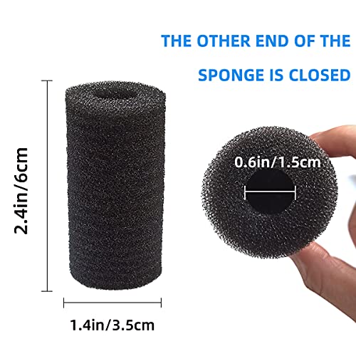 yuntop 6pcs Pre-Filter Sponge, Pre Filter Foam Sponge Roll for Aquarium Fish Tank (6 x 3.5cm /2.4x1.4 inch)