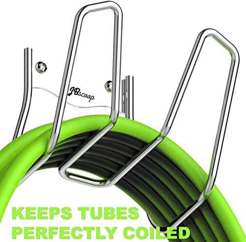 JBscoop Garden Hose Holder - 2 Sets Wall Mount for Water Hose and Extension Cords