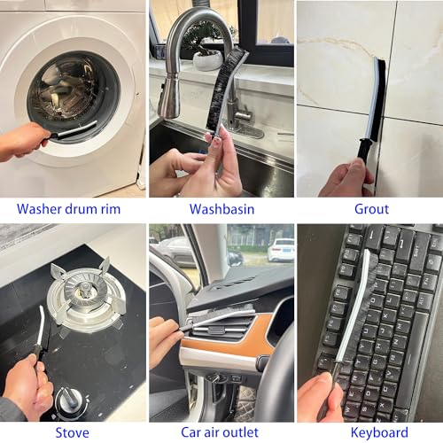 6 Pcs WH01X35719 Lint Filter replacement with Dryer Vent Brush, for GE Profile Washer Dryer Combo, GE Washer Dryer Foam Filter, Washable and Reusable, for Models: PFQ97HSPVDS