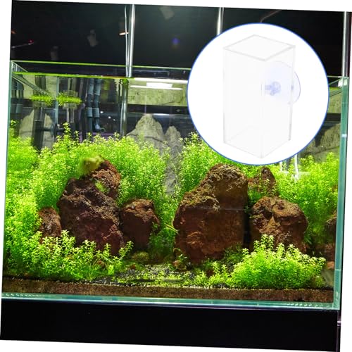 Toyvian Betta Fish Acrylic Tube Tunnel Dual Purpose Hideout for Betta Fish Shrimp Resting Leaf Spawning Bed Quick Installation Fish Tank Decoration Secure Aquarium