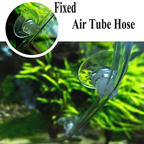 Aquarium Suction Cup Clips Air Tube Holders for Fish Tank,10 Pieces, Fit Tube/Lighting Wire Outer Diameter 0.2-0.23 Inch.