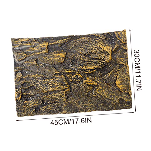 Custom Reptile Tank Decor 3D Terrarium Background Board Natural Background Spider Reptile Aquarium - color: As Shown 1, size: 45.00X30.00X3.50CM