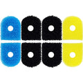 8 Pack Replacement Filter Sponges Compatible with Kulife Aquarium Filters, 2 Coarse Sponge, 4 Carbonized Sponge, 2 Fine Sponge