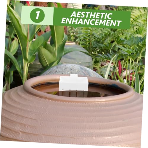 VICASKY 4pcs Aquatic Plant Holder for Aquarium Perforated Hanging Baskets for Fish Tank Landscaping and Shrimp Hideouts Supports Multiple Plant Growth and Visual Appeal
