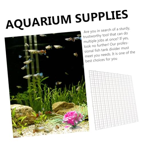 1set Fish Tank Isolation Panel Aquarium Divider Clips Cable Ties for Mixed Breeding and Easy Installation