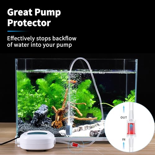 Premium 25FT 3/16inch Air Hose for Aquarium with Connector,Check Valve, Control Valve Accessories (Yellow, 25 ft.) - color: Yellow, size: 25 ft.