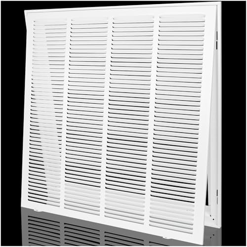 Return Air Filter Grille 20x25,Air Return Vent Cover for 20"W x 25"H Duct Opening,Steel HVAC Vent Covers for Wall and Ceiling,Holds 1" Thick AC Filter - size: For 20''W×25''H-Duct Opening
