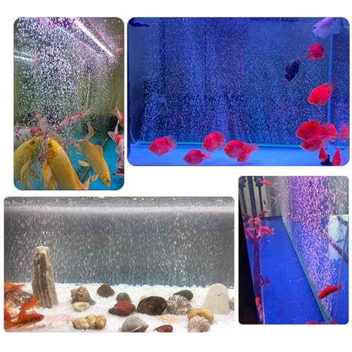 3PCS 8 Inch Fish Tank/Aquarium Air Stone with Connector Pet Supplies for Decorative and Functional Bubbles