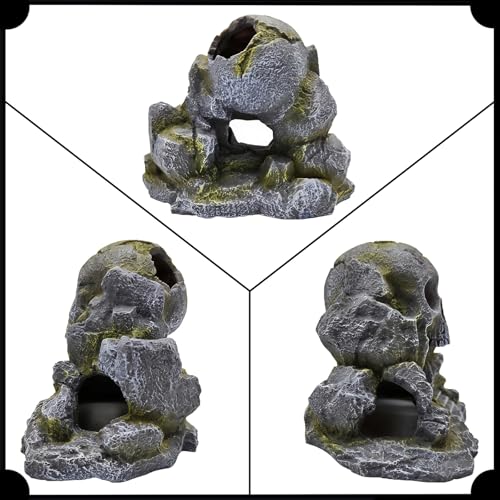 Aquarium Decoration, Crawler Box, Hidden cave, Fish Tank Decoration Accessories, Amphibians, Fighting Fish, Shrimp, Lizards, Leopards, Geckos, Hiding and Playing in Their habitats