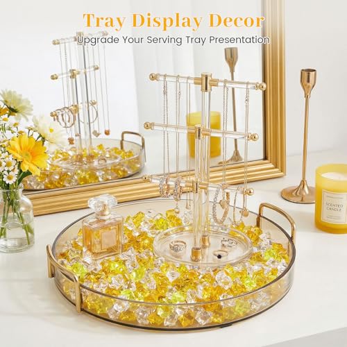DomeStar Yellow and Clear Mixed Fake Ice, 150PCS Acrylic Gems Crystals Plastic Diamonds Fake Ice Cubes for Vase Fillers DIY Craft Wedding Photography Prop Display Table Scatter Home Amalfi Coast Decor - color: Yellow and Orange