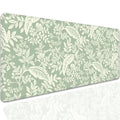 Green Plants Desk Pad Mouse Pad,Large Natural Fresh Mouse Mat with Stitched Edges,Non-Slip Rubber Base Elegant Mousepad for Office PC Keyboard Laptop and Home Work Desk Mat(27.5X11.8 in) - color: Green Plants