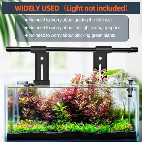 hygger Aquarium Light Clip Holder (for HG-957),2 Pieces, Aquarium Fish Tank Light Riser/Holder/Bracket/Stand/Mount - size: 2 pieces