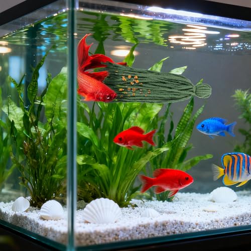 Homoyoyo 10pcs Spawning Mops, Aquarium Breeding Spawning Fish, Floating Hiding Grass for Fish and Shrimp Egg Laying, Aquarium Tank Decorative Breeding Accessories Daphnia Eggs Shrimp Tank Accessories