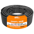 CheeMuii 100 FT 3/8 Pneumatic Tubing 3/8" PA12 Nylon DOT Air Line SAE J844 DOT Air Hose 30.5 Meter 3/8 Inch OD Pneumatic Air Tubing Pipe Hose Line - color: Black, size: 3/8"OD-100FT