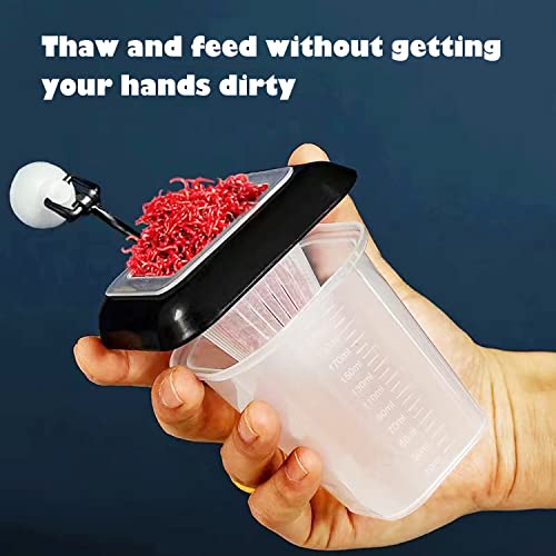 Dbeans Floathng Aquarium Fish Feeder, Red Worm Cup, Multiple Pets - color: Red Worm Cup