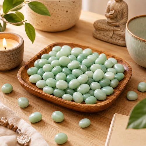 Polished Aventurine Crystal Bulk - 0.5" Colorful Tumbled Stone Chips Rocks, 10 oz Crushed Sea Glass Vase Filler Small Stones for Healing, Reiki, Crafting, Home Decor - color: Aventurine, size: 0.5"