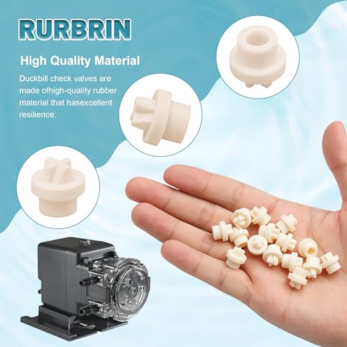 MCCVDB0 Duckbill Check Valve Replacement for Stenner Pumps 45/85/100/170 Series, Compatible with Peristaltic Chlorine Pump & Chlorinator & MCCP202 Tube - 15 Pack - size: 15 pieces