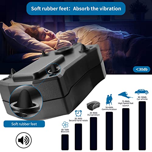 Aquarium Air Pump Single Outlet/Dual Outlet Adjustable Aerator with Accessories for 10-100 Gallon Fish Tank - style: M-100 2W (10-30gal)