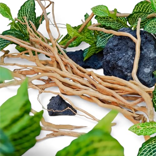 Azil Natural Aquarium Driftwood Root – Driftwood for Aquarium Decor, 250g ≈ 0.551 lb (10″–15''), Fish Tanks, Terrariums, Aquascaping & Planted Tanks - size: root mix 10 - 15 inch