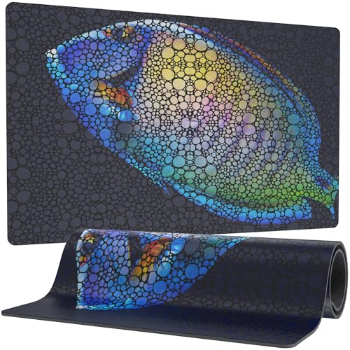 Flipper Aquarium Mat with Tang Artwork – Waterproof and Cushioned for Aquariums, Floor Mat, Desk Pad, and Decorative Gift for Hobbyists - color: Tang