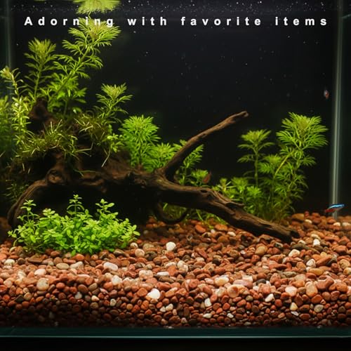 Crystal Chips Stone-Aquarium Rocks Decor,Fish Gravel,Tumbled Stone Chips for Aquascape Vase Filler,DIY Crafts,Indoor Plants - color: Red