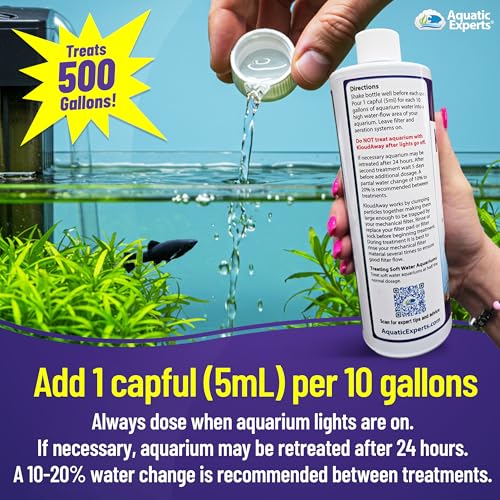 KloudAway Freshwater Aquarium Water Clarifier - Clears Cloudy Water, Water Clarifier for Fish Tank, Made in USA, Aquatic Experts (250 ml) - size: 250 ml (8.45 oz)
