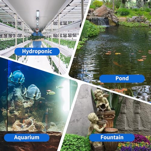 Submersible Water Pump, Ultra Quiet 400GPH(1500L/H,25W) Fountain Pump with Over Heating Protection 6.5ft High Lift, Pond Pump for Fish Tank, Pond, Aquarium, Statuary, Hydroponics