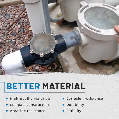 7305 Check Valve Replacement for Jandy 2 Inch to 2-1/2-Inch Check Valve pvc 180-Degree Compatible with Pool and Spa