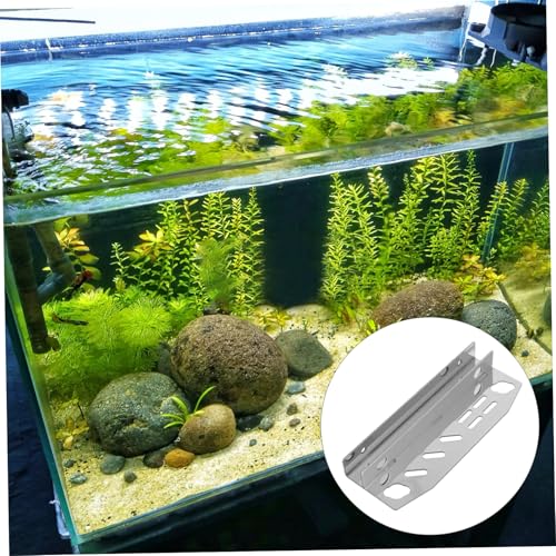 Toyvian Stainless Steel Fish Tank Tool Holder Compact Organizer for Aquarium Maintenance Lightweight Aquatic Planting Tweezers Storage Rack Design for Easy Cleaning and Care