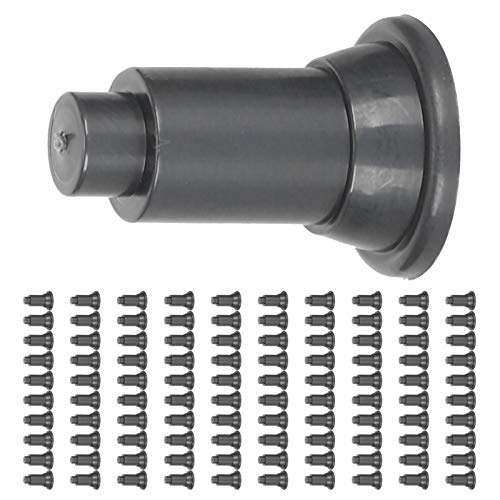Fish Tank Divider Support Feet 100Pcs Set, Height Adjustable Aquarium Isolation Board Support Feet, Stable for Easy Cleaning, Suitable for Aquarium (Black) - color: Black