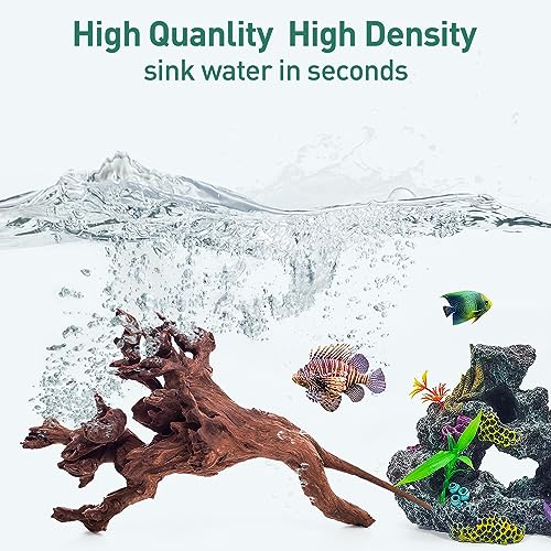Natural Driftwood for Aquarium Decor, 10-Piece 2''-5'' Small Driftwood for Decorations on Fish Tank, Reptiles Bearded Dragon Accessories or Air Plants
