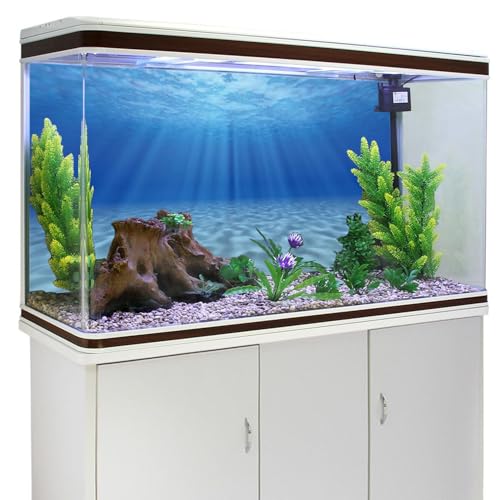 AWERT Undersea Theme Aquarium Background Sunshine Underwater World Fish Tank Background 60x24 inches Durable Polyester Background - size: 60 x 24 inches