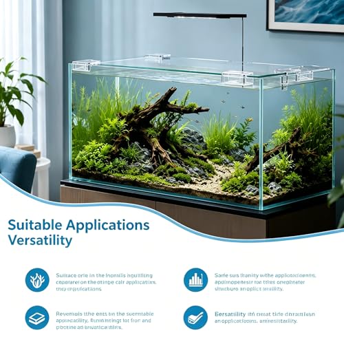 2026 New 10 Pack Transparent Aquarium Lid Clips for 6.3mm Glass,Rimless Fish Tank Cover Bracket Holder,Plastic Acrylic Top Support for Anti-Jumping and Secure Glass Covers