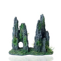 FEDOUR Aquarium Mountain View Stone Ornament Tree Rock Cave Landscape, Large Aquarium Ornament Rock Artificial Fish Tank Decoration