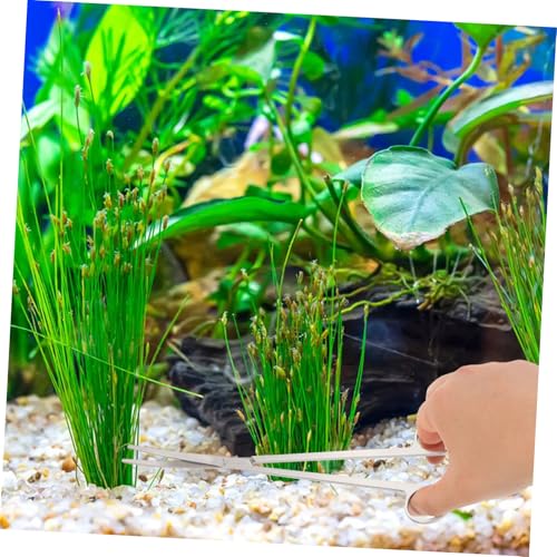 YARNOW Ergonomic Handles Aquascaping Tools Set Metal Scissors Tweezers Spatula for Fish Tank Plant Trimming Cleaning