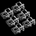 6 PCS Acrylic Fish Tank Lid Holder Aquarium Tank Clamps Lid Clear Rimless Aquarium Top Cover Lids Support Clamps Hood Replacements for Glass Aquariums Top
