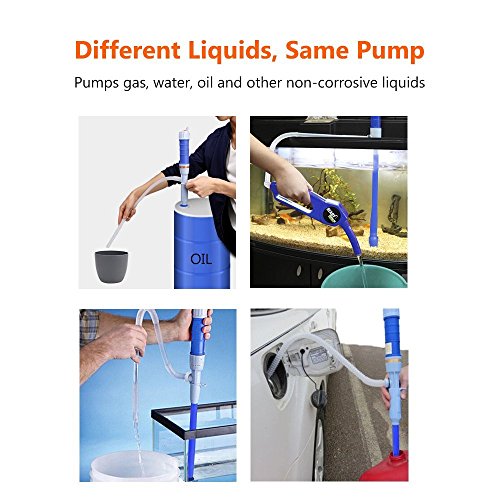 RoyalCraft TM Diesel Fuel Water Gas Fish Tank Solvent Electric Battery Siphon Powered Pump