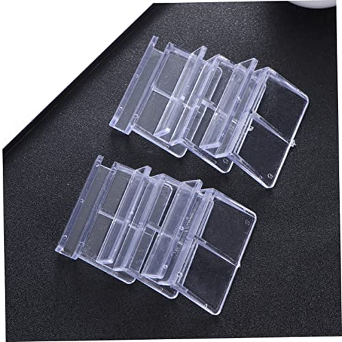 10Pcs Acrylic Fish Tank Cover Support Bracket Clear Aquarium Rack for Glass Tanks Safe for Fish and Aquatic Pets