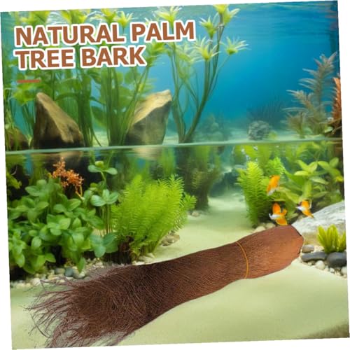 SOLUSTRE 5 Sheets Artificial Palm Tree Bark for Garden Pots and Aquarium Fish Fry Hatching Natural Look Decorative Plant Basking Platform Versatile Tank Background and Landscaping Bark Wide