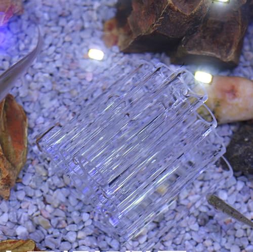 Aquatic Aquarium Breeding Cave Crystal Acrylic Shrimp Fish Shelter Spawning Tube Shrimp Habitat Ornament Hiding Cave Decorations Hideaway Pipe