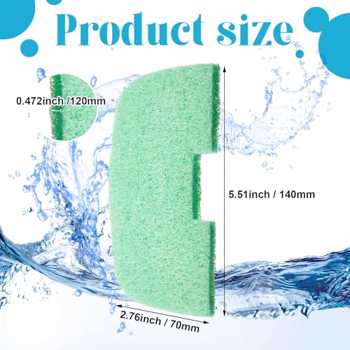Threlaco 10 Pack Compatible with Fluval 106/206/107/207 Phosphate Remover Pads, Aquarium Canister Filter Media Replacement Pads for Fish Tank (Green) - color: 106/107/206/207 Phosphate Remover