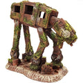 SLOCME Aquarium At-At Imperial Walker Decorations - Fish Tank Resin Robot Tropical Betta Fish Hide Cave Ornament