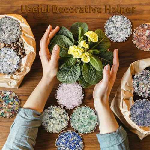 0.45 LB Polished Agate Stones Natural Decorative Rocks for Outdoor Decoration Home Decoration Fish Tank Vase Filler DIY Handmade Bamboo Succulents Cactus (Pink Crystal) - color: Pink Crystal