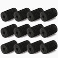 for Polaris Pool Cleaner Parts, 12 Pack Sweep Hose Tail Scrubbers Replacement for Sweep Pool Cleaner Fits Polaris 180 280 360 380 480 3900 - color: Black-12 Pack