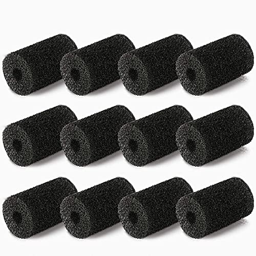 for Polaris Pool Cleaner Parts, 12 Pack Sweep Hose Tail Scrubbers Replacement for Sweep Pool Cleaner Fits Polaris 180 280 360 380 480 3900 - color: Black-12 Pack