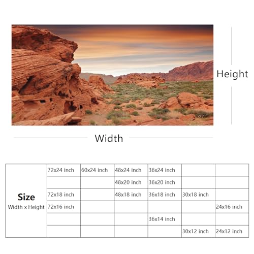 YongFoto Reptile Tank Terrarium Background 30x12 inch Desert Rocky Bush Thorns Western Wilderness Reptile Habitat Background Bearded Dragon Fish Tank Aquarium Polyester Backdrop - color: Orange-4, size: 30 x 12 in
