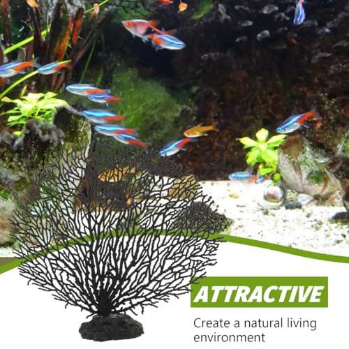 balacoo Faux Coral Decor for Aquarium Fish Tank Delicate Artificial Coral Plant 7.08In Desktop Tank Plant for Home and Office Landscape Decoration