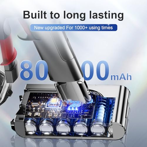 for Dyson V8 Battery Replacement,21.6V 8000mAh Batteries Compatible with Dyson V8 Animal/V 8 Absolute/V 8 Motorhead /V8 Fluffy/SV10,Pre-Filter &Post-Filter &Cleaning Brush Included