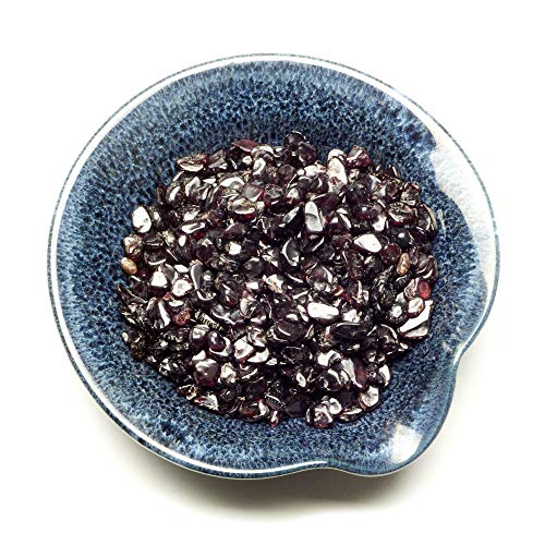 Cherry Tree Collection 1/2 Pound Polished Tumbled Gemstone Chips, Pebbles, Crystal Chips Bulk for Jewelry Making, Healing, Plants, Succulents, Aquariums, Decoration, Chakra (Garnet) - color: Garnet